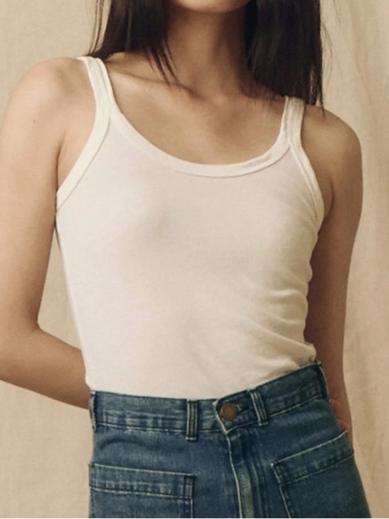 THE GREAT. Tops - THE GREAT. vintage Inspired Scoop Neck Slim Tank Top Set Bundle 2 Pack SZ 0